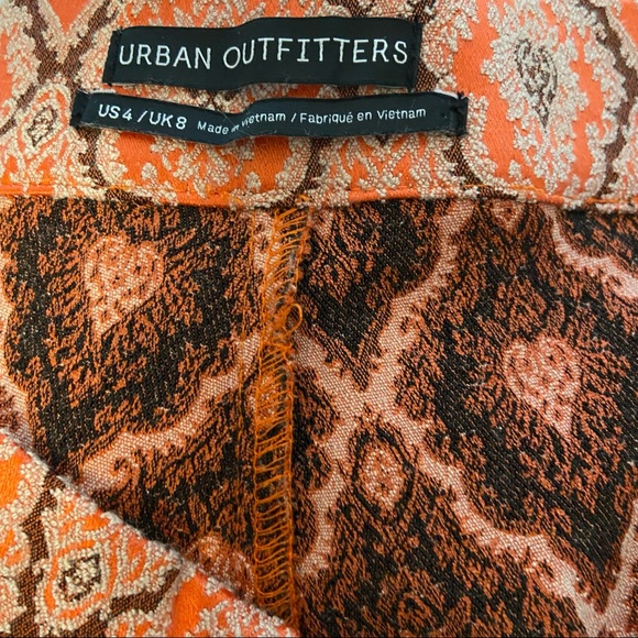 Urban Outfitters Boho Suzie jacquard orange and brown hot pants - Picture 9 of 9